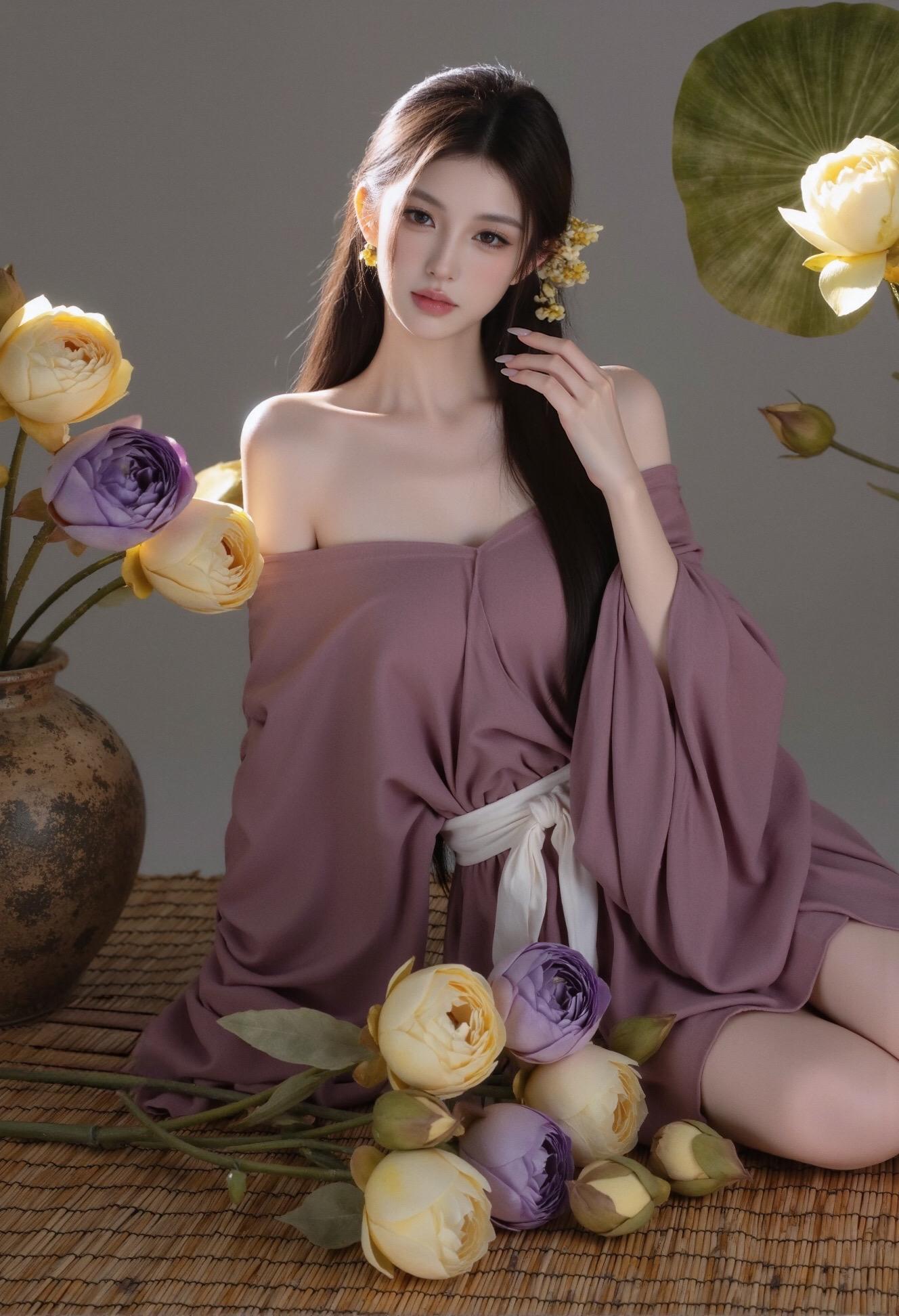 紫色系古风上新 紫色很有韵味 写真定制