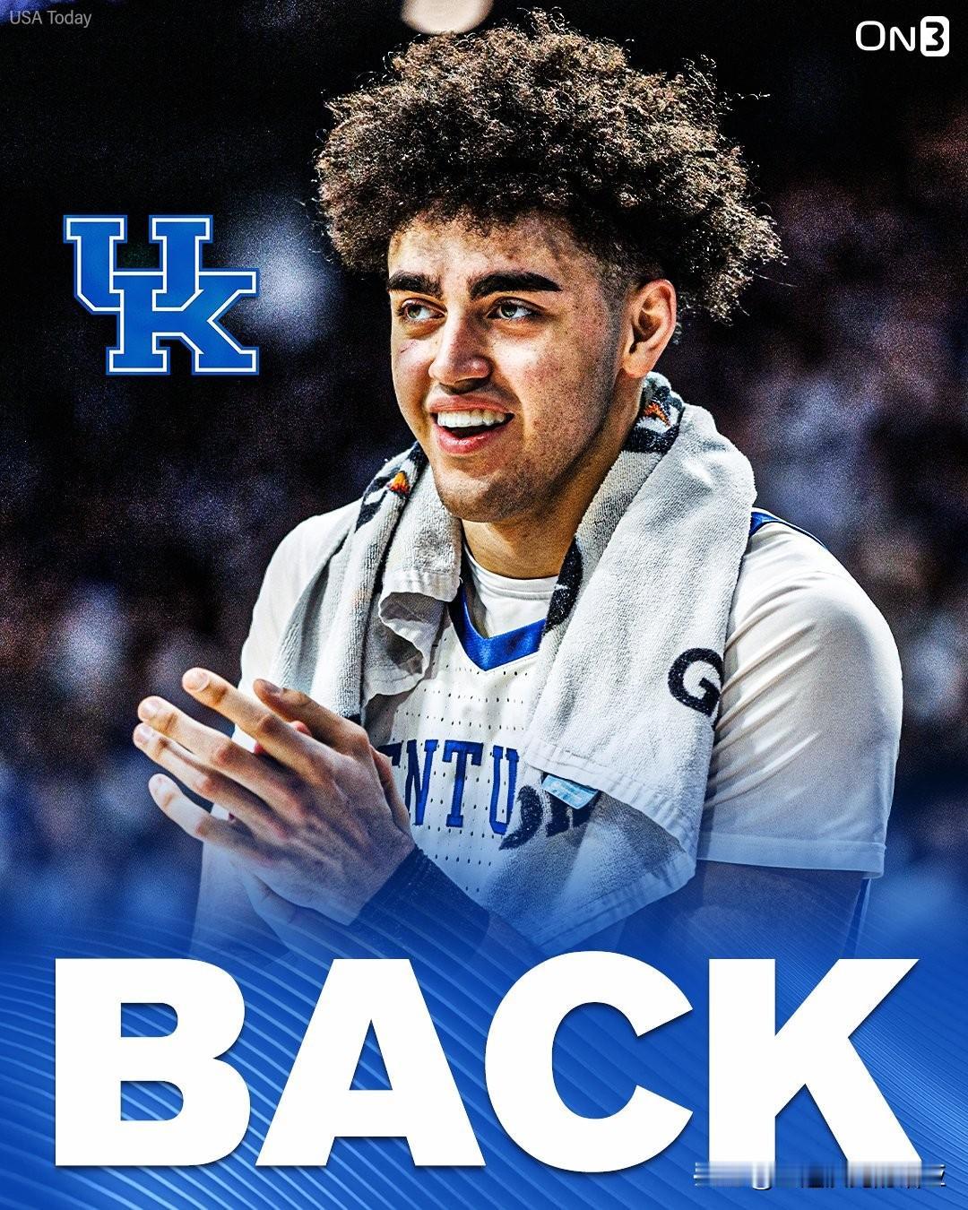 肯塔基中锋Malachi Moreno宣布退出2026年nba选秀 重返野猫，大