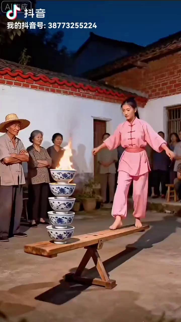 大年初四，欢度春节。拜个大年，拱亲灶王跪在堂前，打开大门。