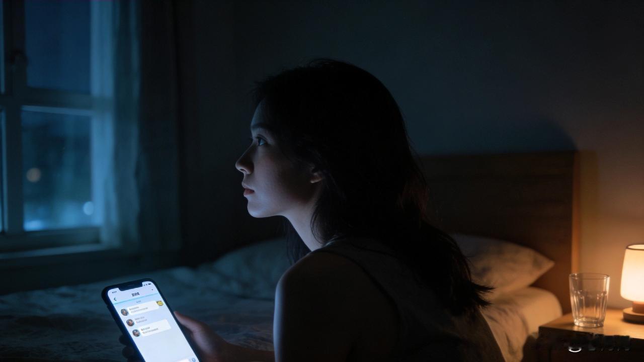 后来我们什么都有了，只是没有了“我们”

昨晚两点，我又失眠了。

手机屏幕的光