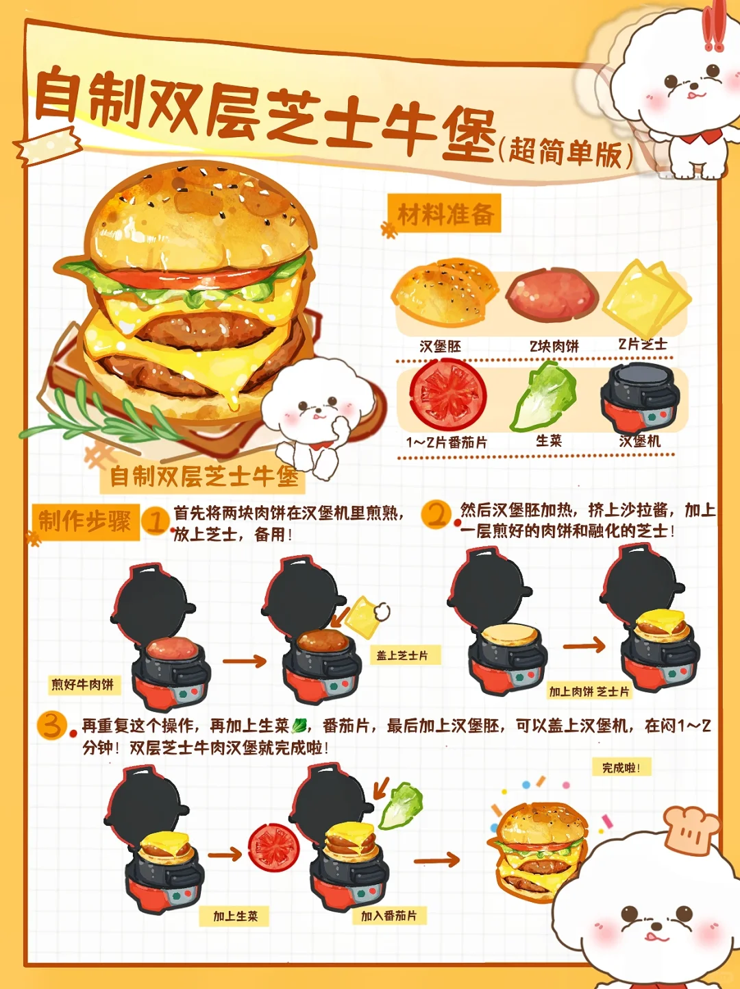 答应我都要去试这个满分💯汉堡🍔好吃到舔手