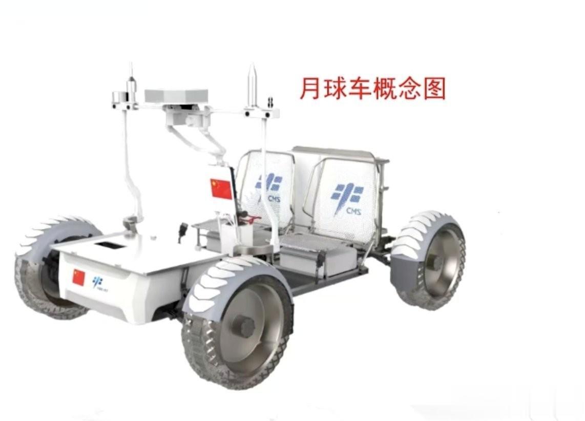 说到就会做到，中国初步公布了载人登月的方案，月球车、月面着陆器的CG概念已经提前