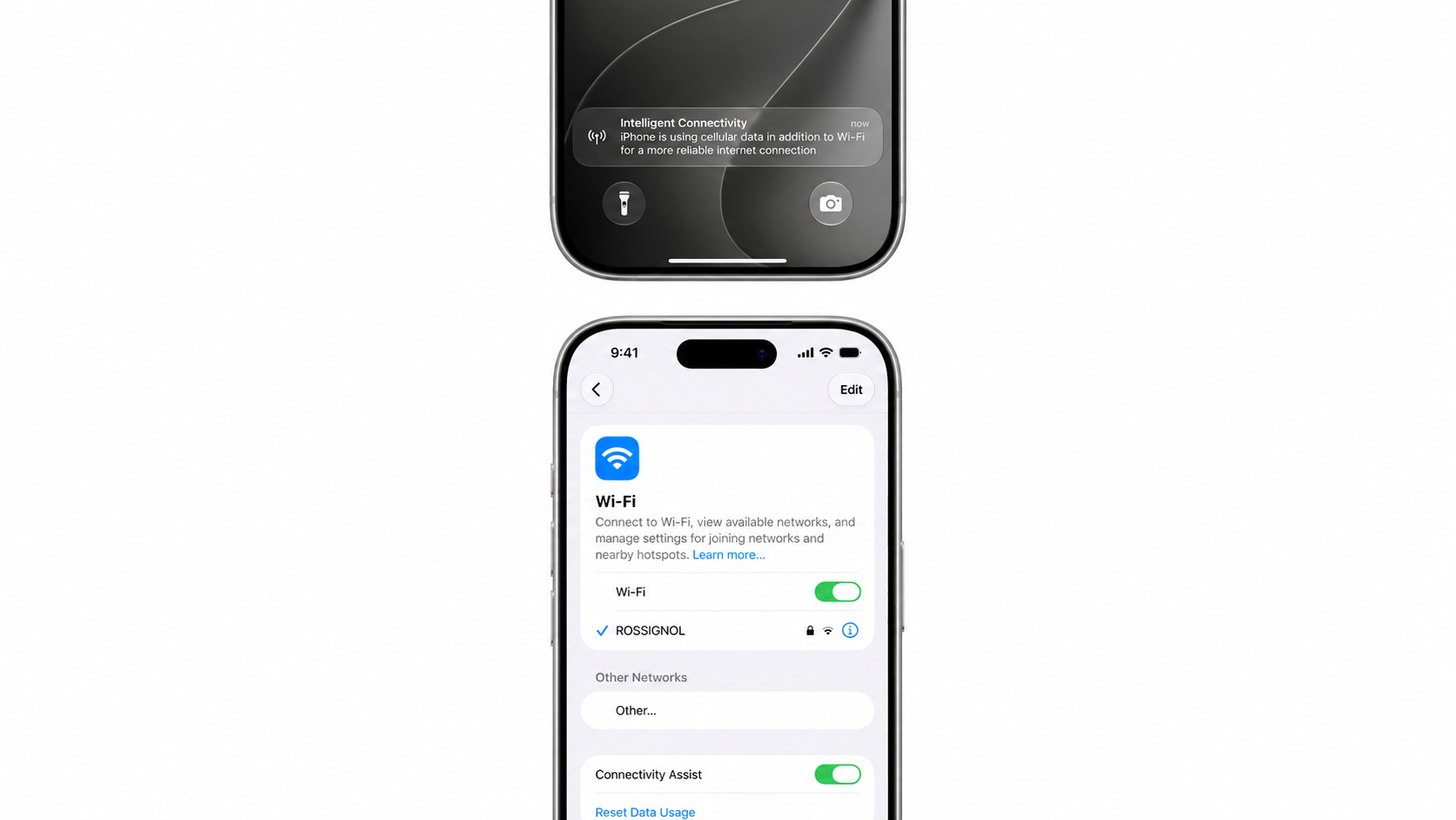 【iOS 27 的 Wi-Fi 设置包含更名后的“Connectivity As