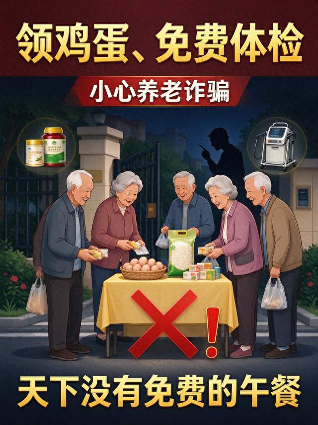 领鸡蛋、免费体检的套路，千万别再上当！多少老人栽在这一步