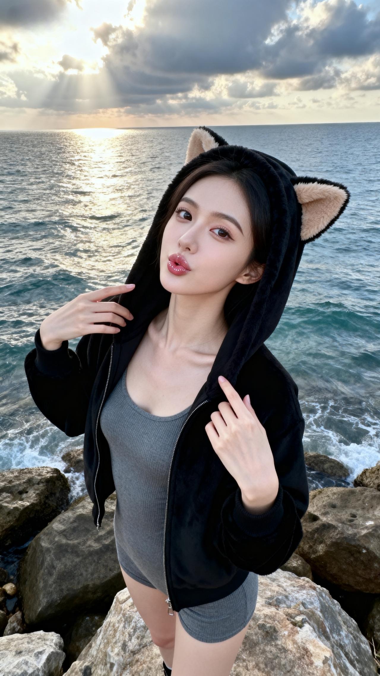 海边氛围感拍摄，天呐，这样拍也太美了吧！氛围感十足！

姿势 摄影约拍 ootd