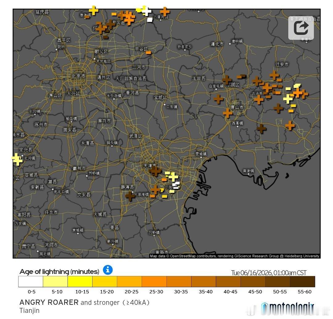 昨天夜间出现了雷阵雨天气，应该是中高空还有一些辐散系统的压制，导致对流散架，大部