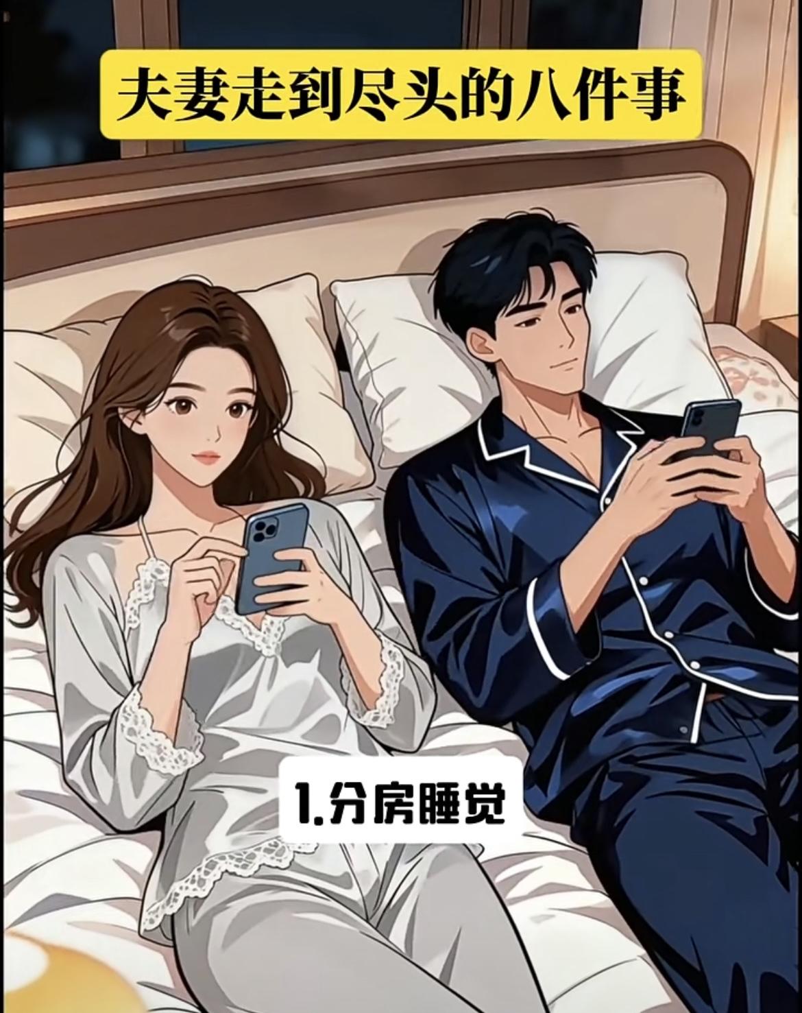 “ 夫妻 快到尽头的八件事 你知道么 ”[吃瓜群众][黑线]