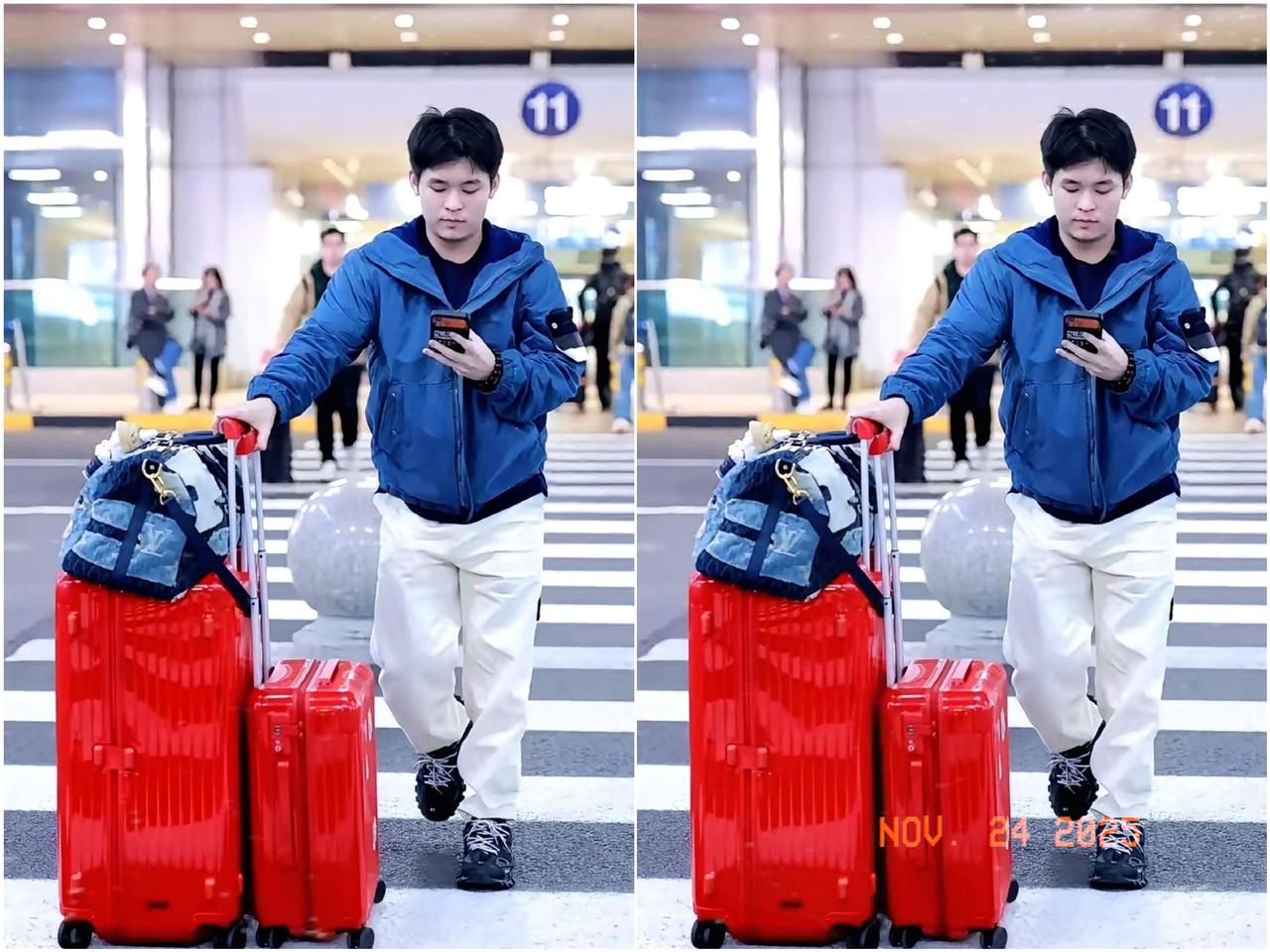 林诗栋今天也回北京了。
全运会一结束，小石头就跑回海南兑现和发小的十年之约，才和