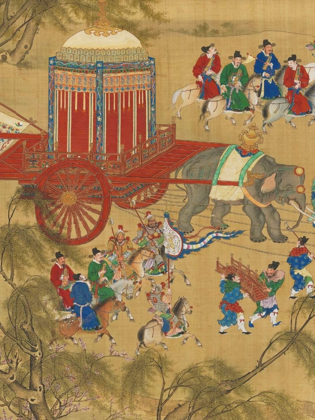 五百年前初春，万历十一年，北京长河之上，明代帝王以最高规格的水路回銮。
 
这时