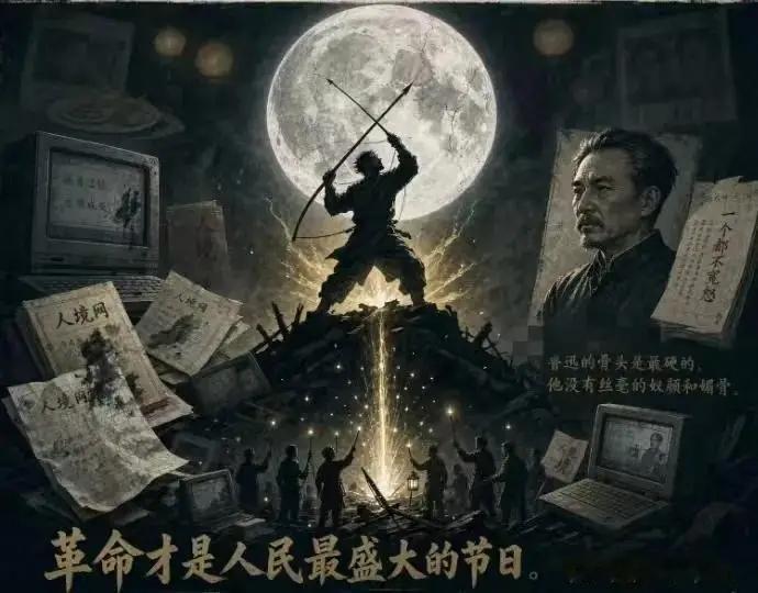 鲁迅一百四十五岁了，他的文字不会死，他的骨头不会软，他的精神从来不是一块土地——