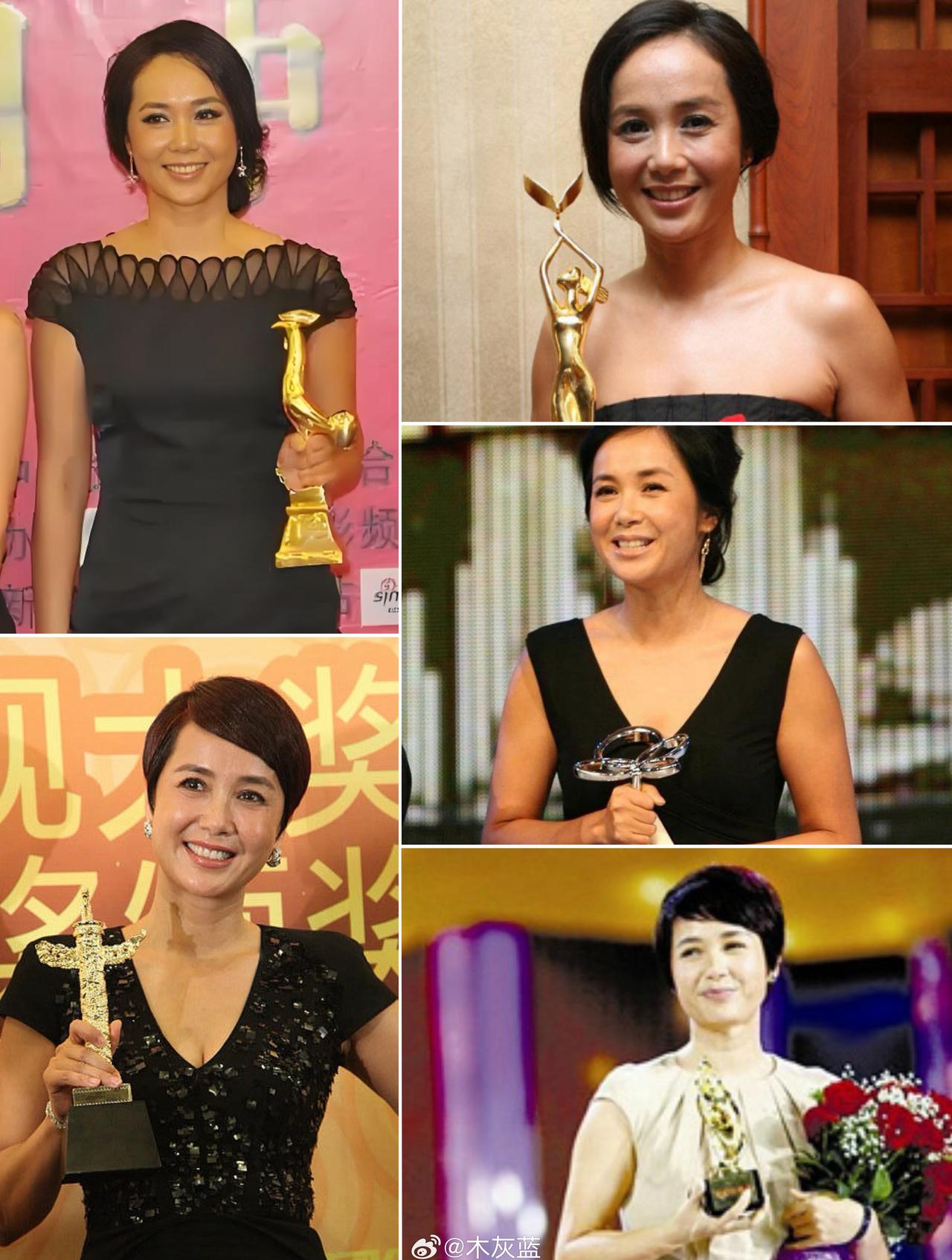 内地影视六大奖主角奖大满贯至今无人解锁，以下几位演员则与大满贯一步之遥：
*注：
