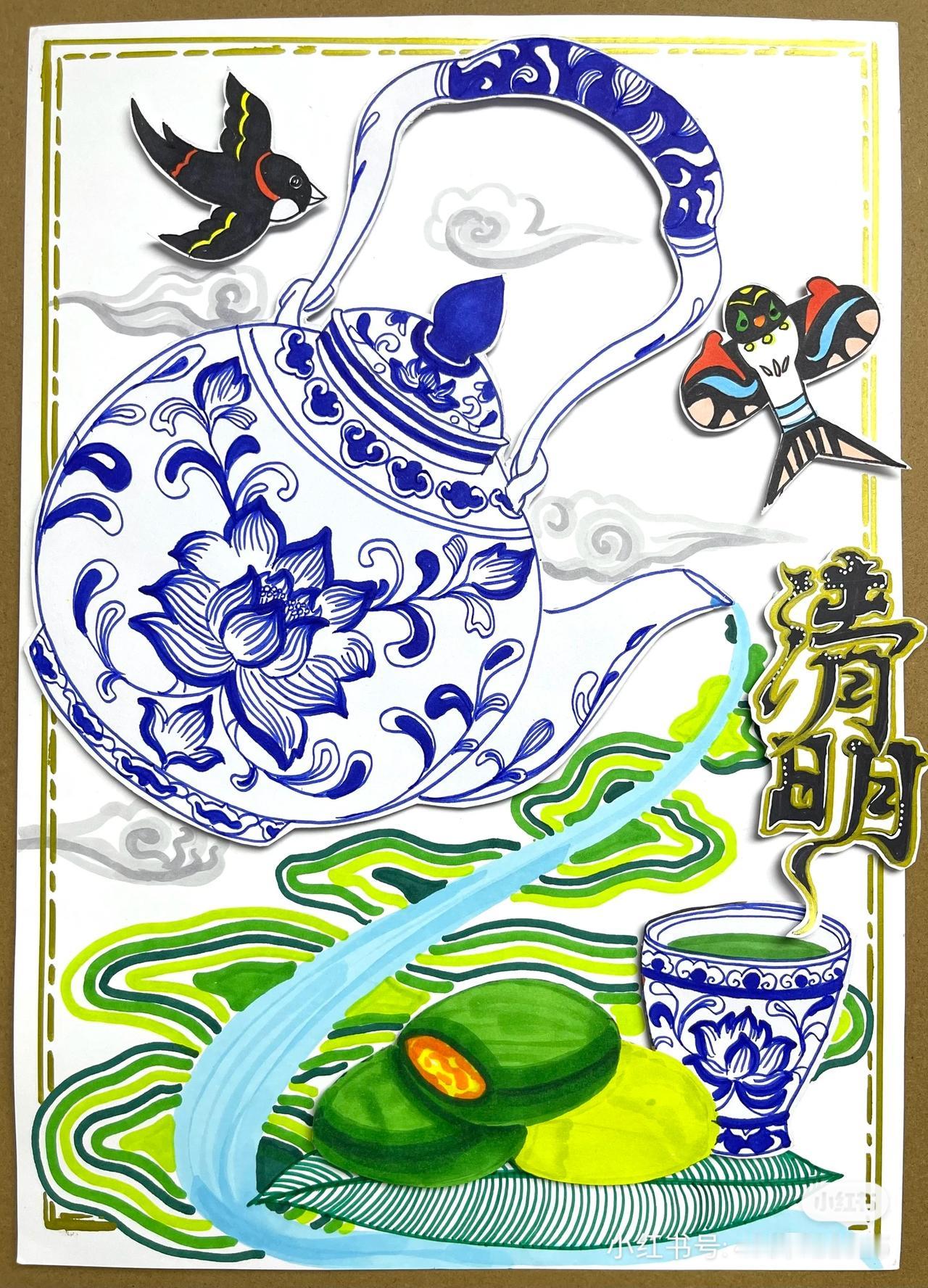 清明时节雨纷纷，路上行人欲断魂！清明主题绘画作品分享！（图片来自网络，仅作分享，