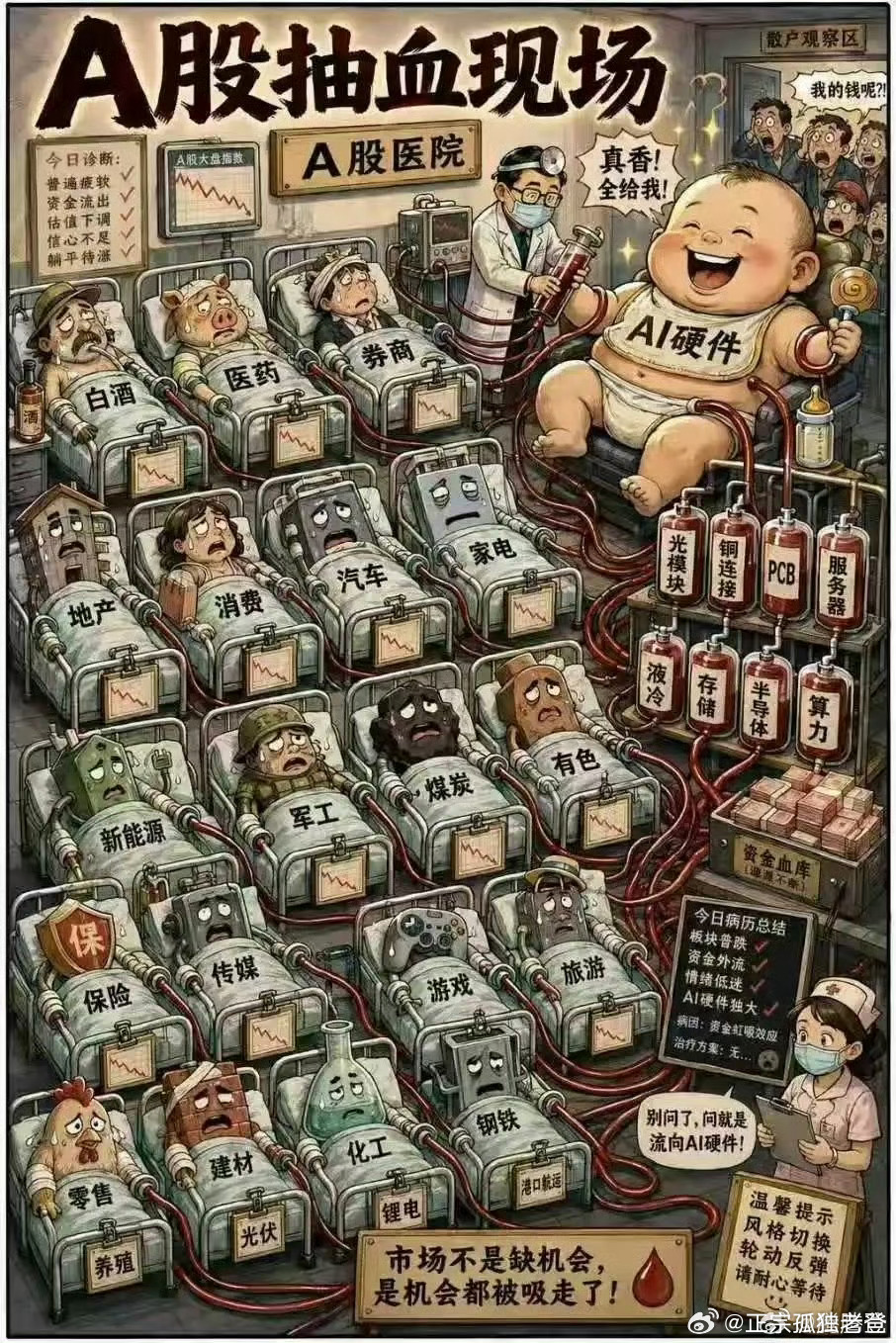 假期亲戚群里，一直做科技股的表弟说：“死也要死在科技里。”可想而知，现在做AI的