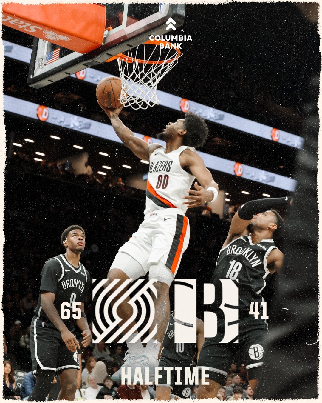 如果杨瀚森在小破网，赛季末这会一场上个15、6分钟应该没啥问题开拓者vs篮网NB