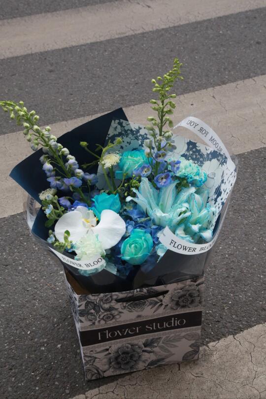 株洲花店/一束蓝色系花花💐