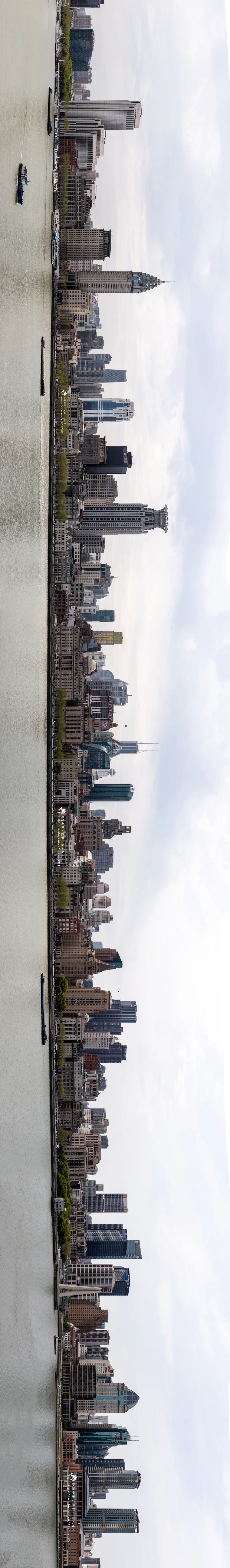 浦东美术馆天台，外滩全景无敌