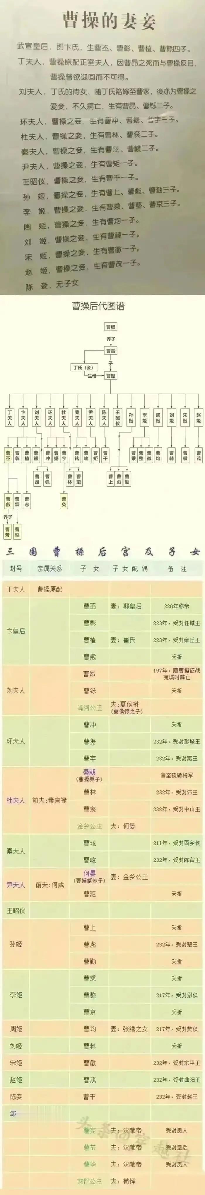 曹操的老婆大多都是抢回来的，很多都是寡妇，所以曹操也被称为寡妇收割机。
而曹操因