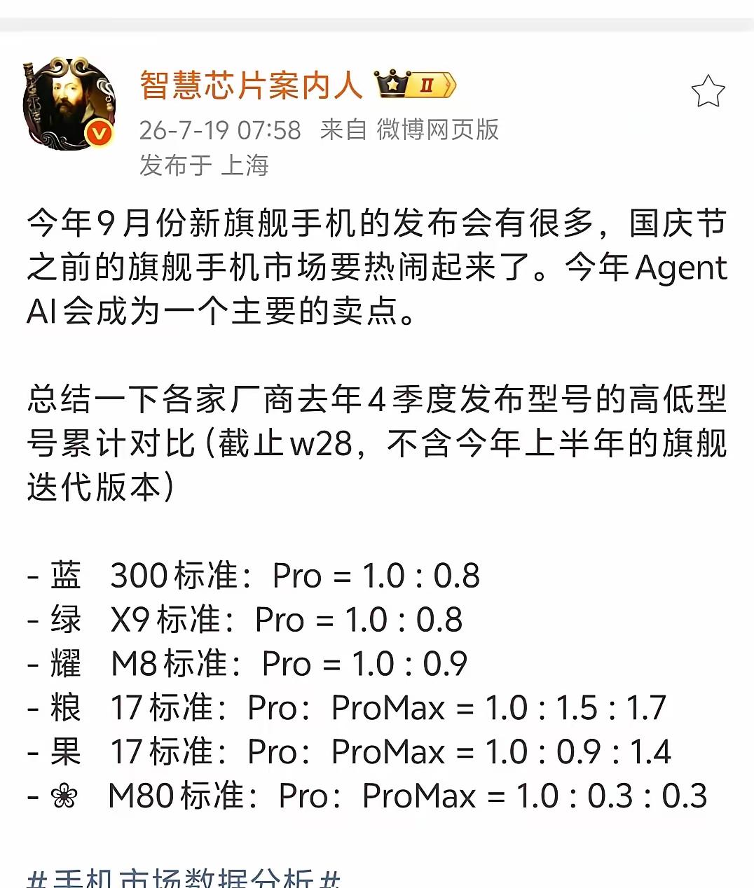 对于当家旗舰，买标准版还是Pro版？标准答案来了！

先看看各家旗舰机型标准版和