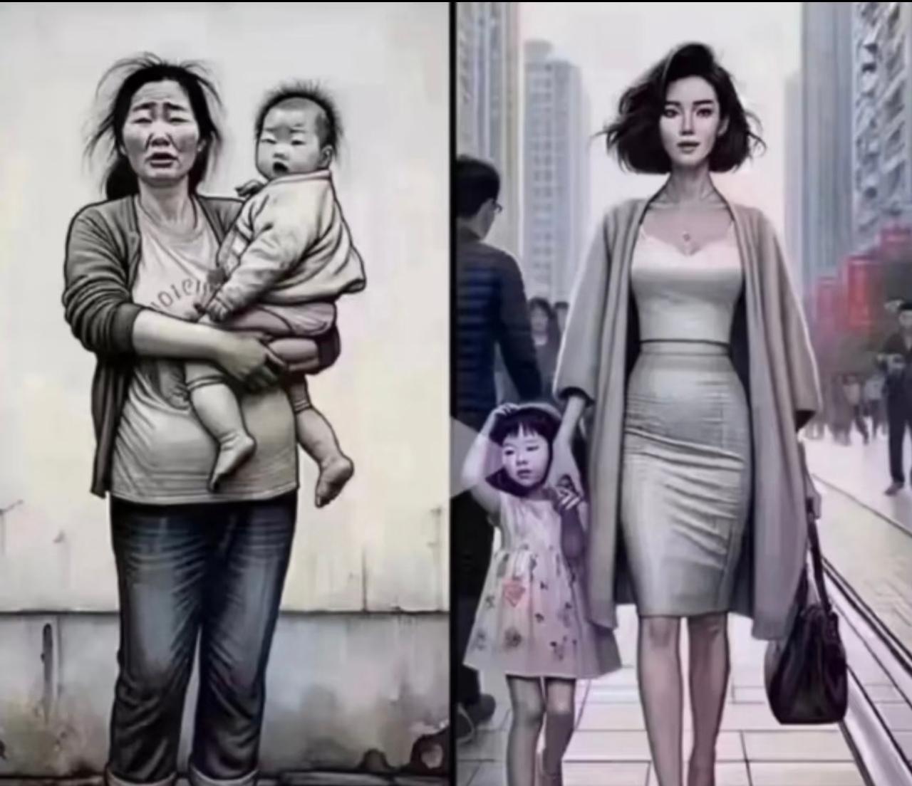 没有物质基础的大山里不出来的夫妻婚姻应该会幸福，
都说现在的女人太物质，太现实，