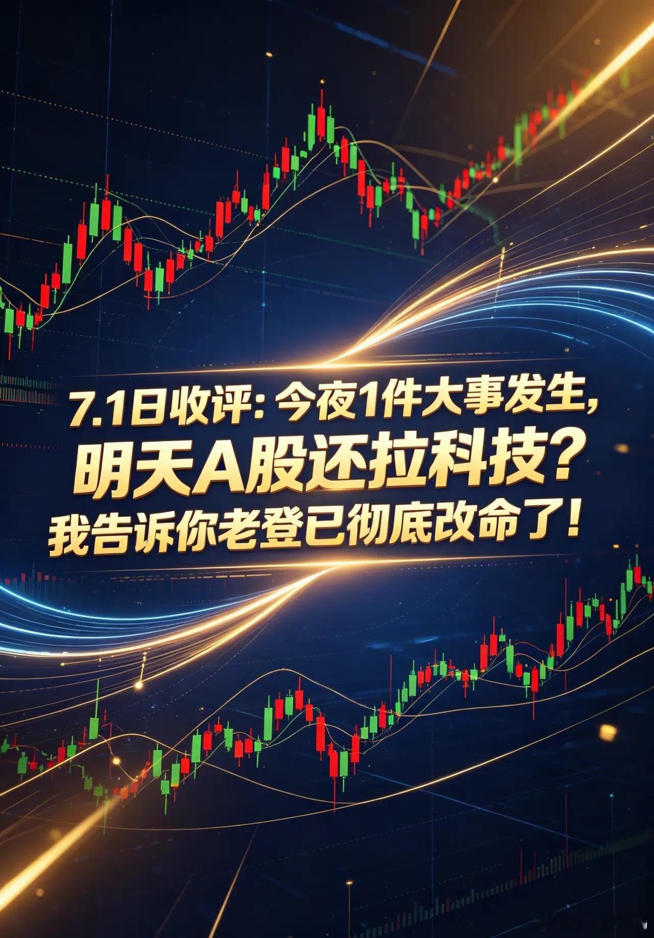 今夜将有一件大事落地，决定明日A股科技板块能否延续强势，传统低位板块格局已经彻底