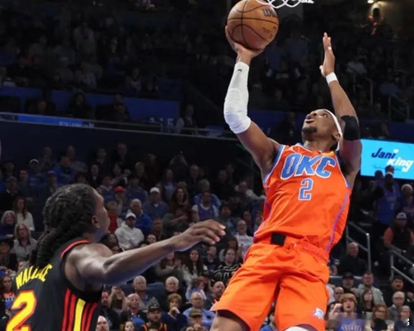 亚历山大本季得分突破1000分雷霆140-129战胜老鹰，亚历山大出战36分钟，