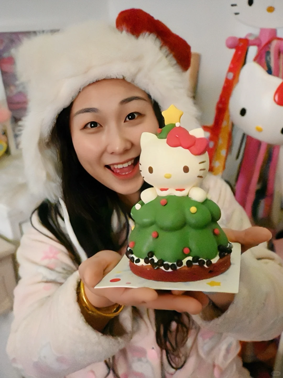 雪贝可圣诞Kitty🎄我刚画完！！就真出现啦