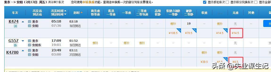 还有比这更低的票价吗？除了免费公益车以外。
春运临客，焦作至安阳，耗时三个多小时