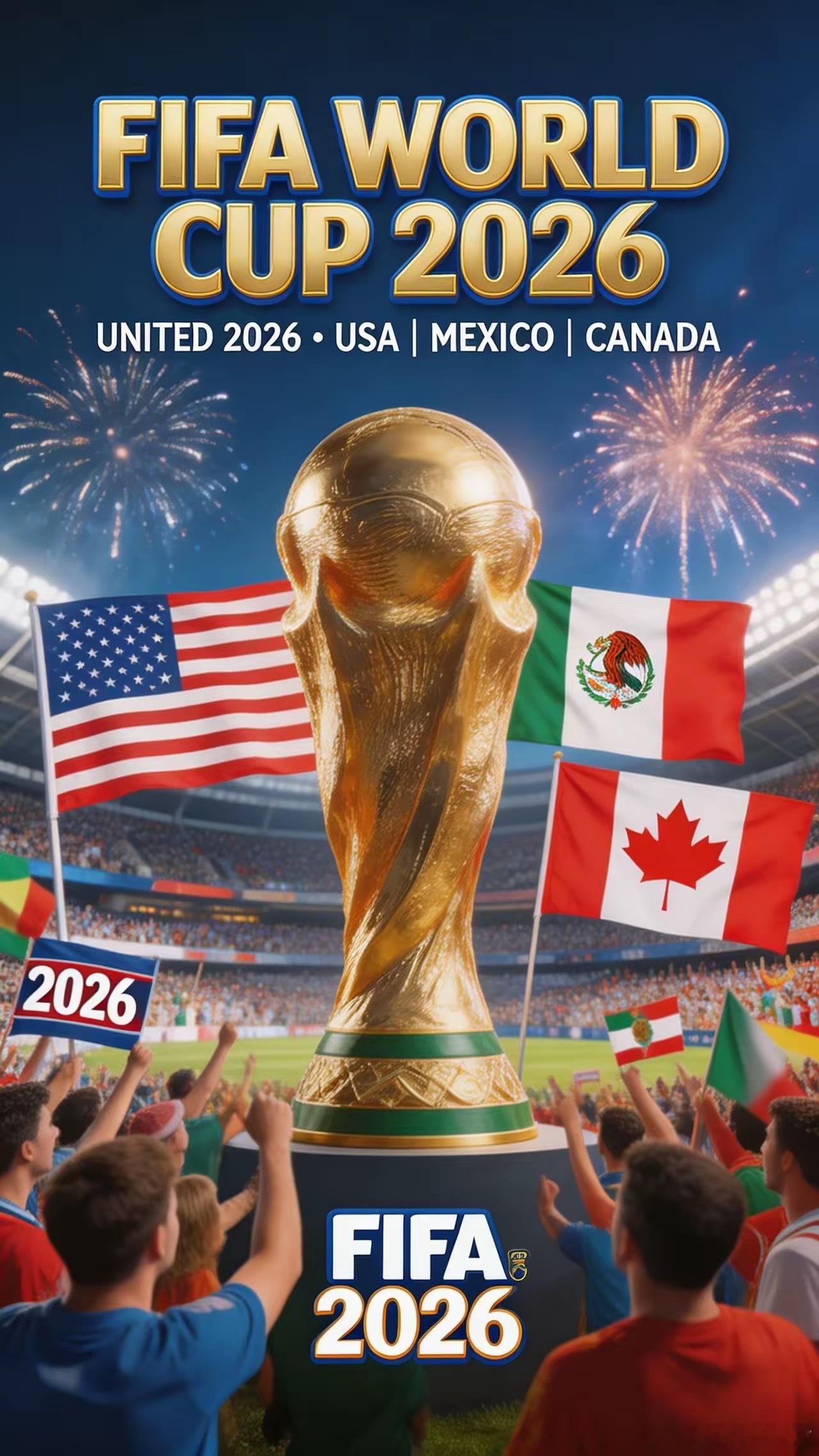 提前前了解2026年美加墨世界杯赛程时间表举办周期：2026年6月11日 — 7