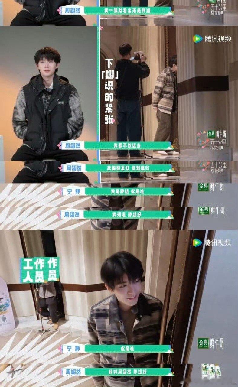 周翊然见宁静演我被长辈面谈周翊然在桃花坞被宁静盘问的样子也太真实了弟弟全程紧张到