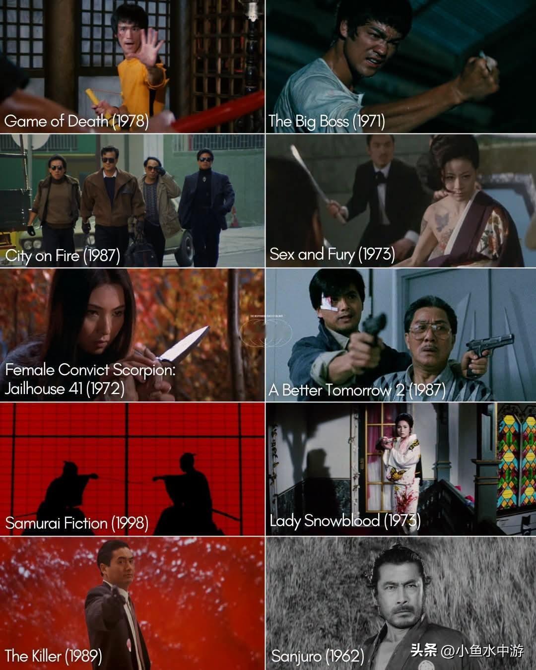 启发昆汀·塔伦蒂诺的10部东亚经典电影 🎬
 
昆汀·塔伦蒂诺手握多部西方影坛