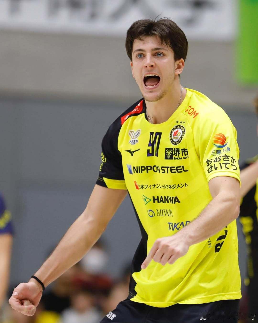 【日超男排】第11周首回合，大阪堺3-0（25-23 28-26,25-19）零