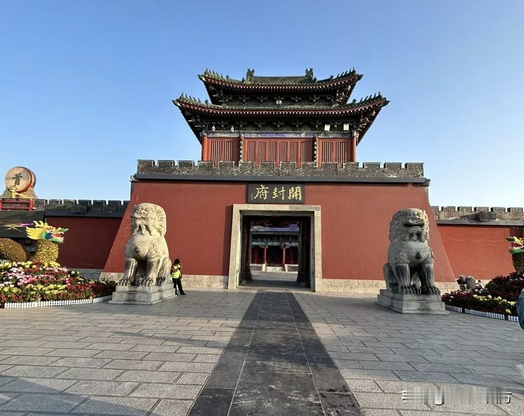 清晨开封包公湖