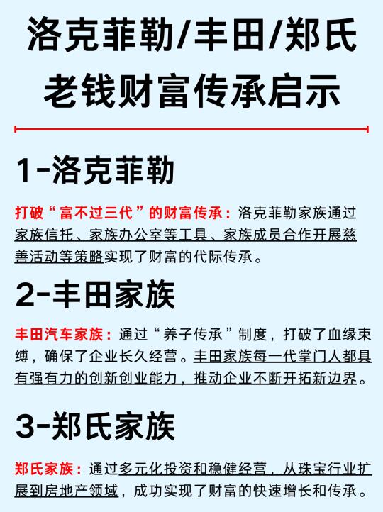 一篇吃透：老钱家族与财富健康研究报告