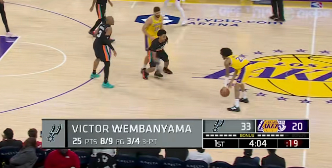 文班亚马8分钟拿了25分…… 