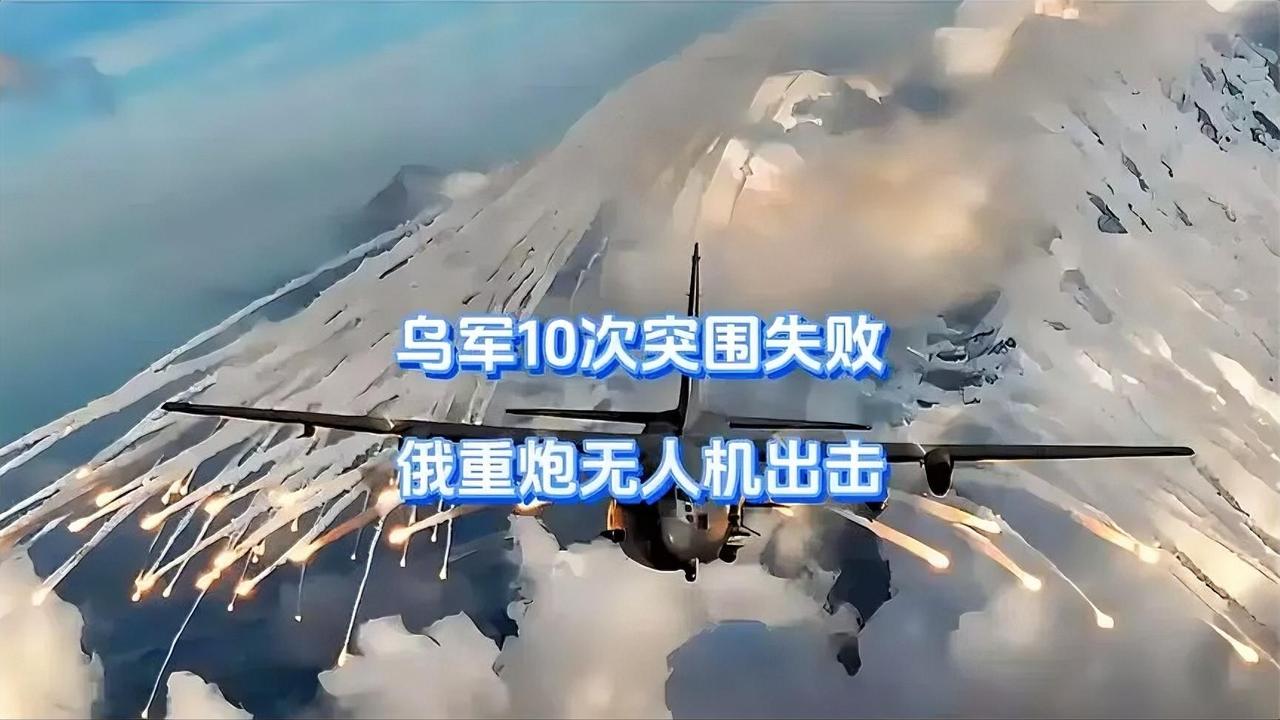 乌军10次突围失败，俄重炮无人机出击 泽连斯基彻底上头