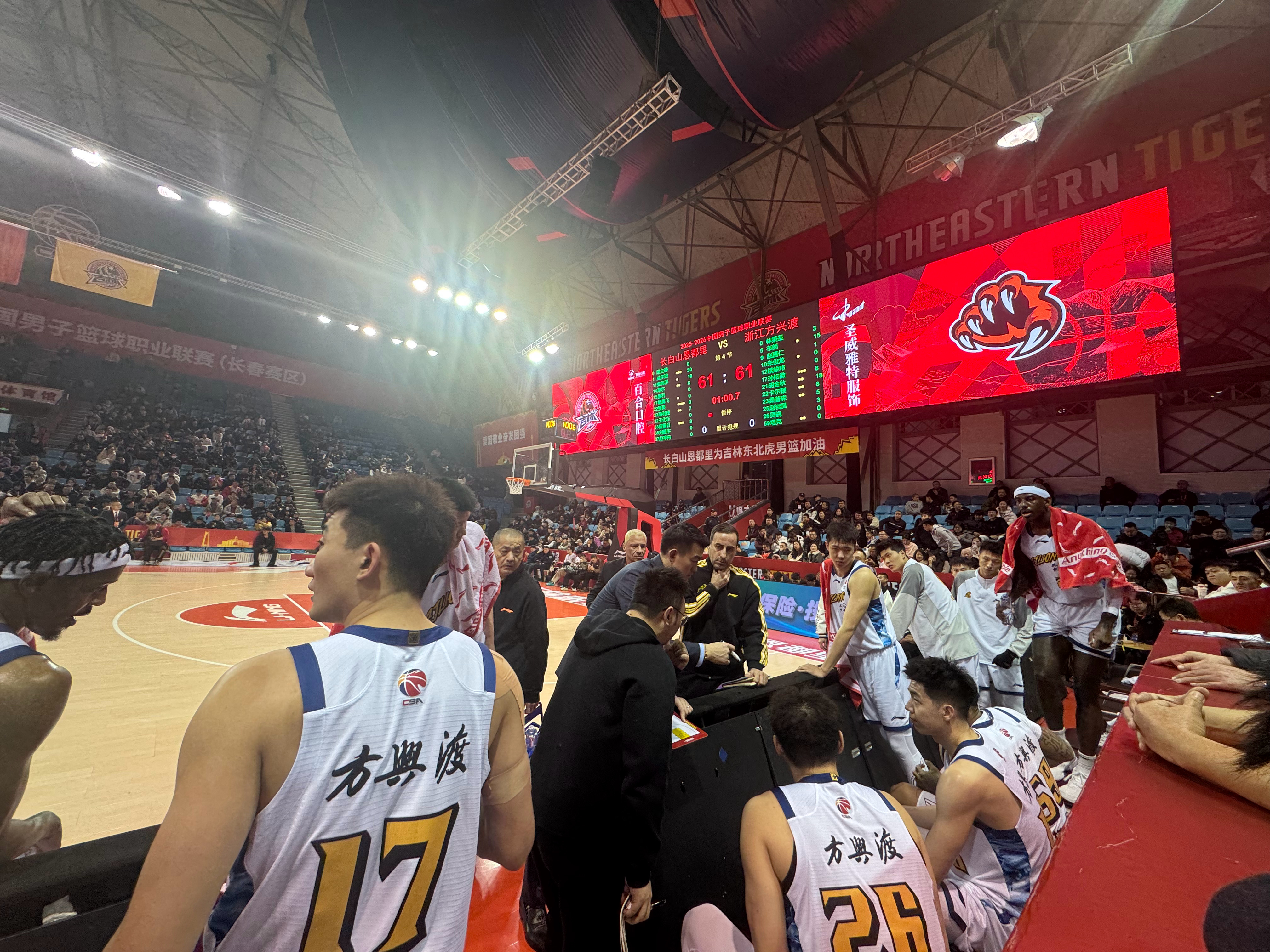 CBA长春客场，加油！ 