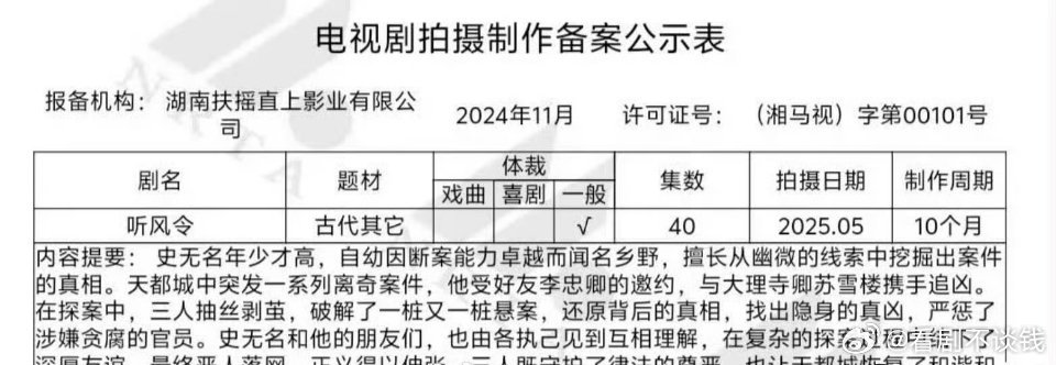 🍉邓为 魏哲鸣《听风令》这是双男主剧不[无聊][无聊]两位帅哥合作你期待吗？[