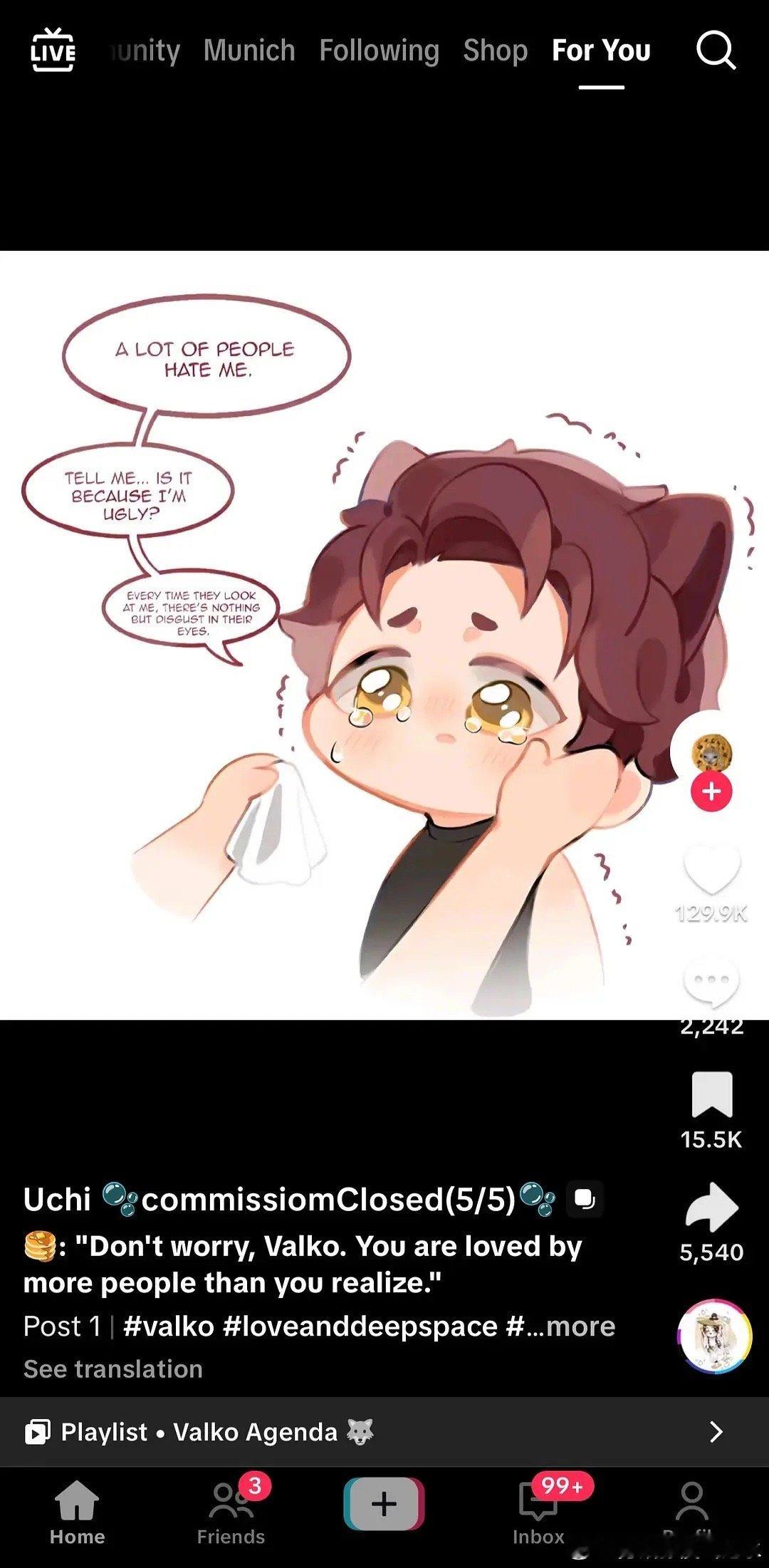 lysk前排现在又闹着要新男主回来，外网都十几w请愿了 