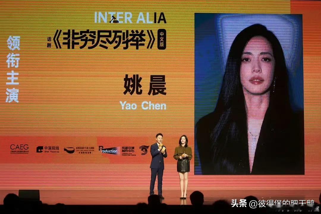 姚晨后面还有一个话剧《非穷尽列举》这部话剧是引进的，主角是个法官，对，又是大女主