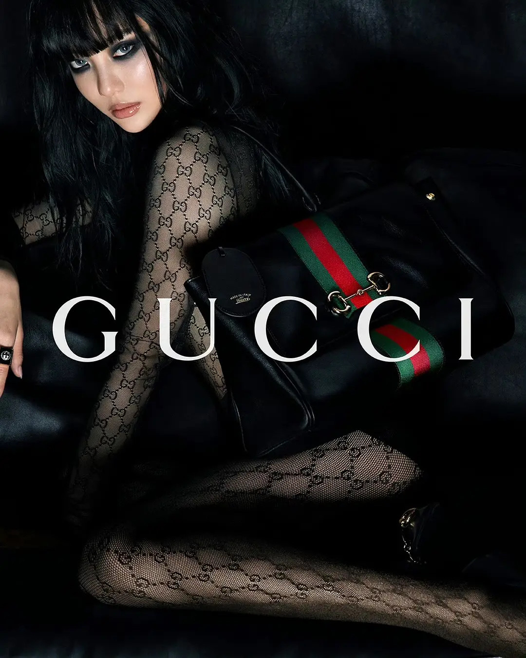 宁艺卓 x Gucci Paparazzo handbag Campaign 2