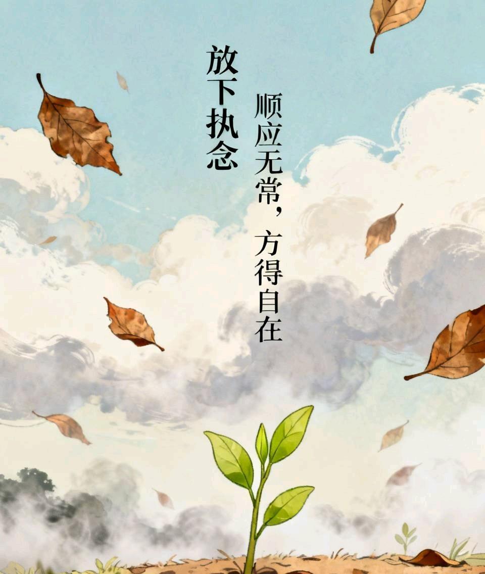放下执念

被风吹落的枯叶，不悲不怨，化作春泥滋养新芽。顺应不是消极的退让，而是