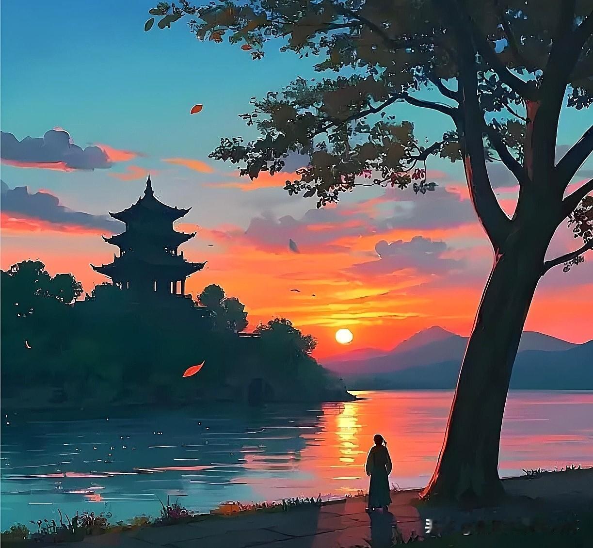 上联：高楼目断斜阳远
下联：有请雅士[玫瑰][玫瑰][玫瑰]