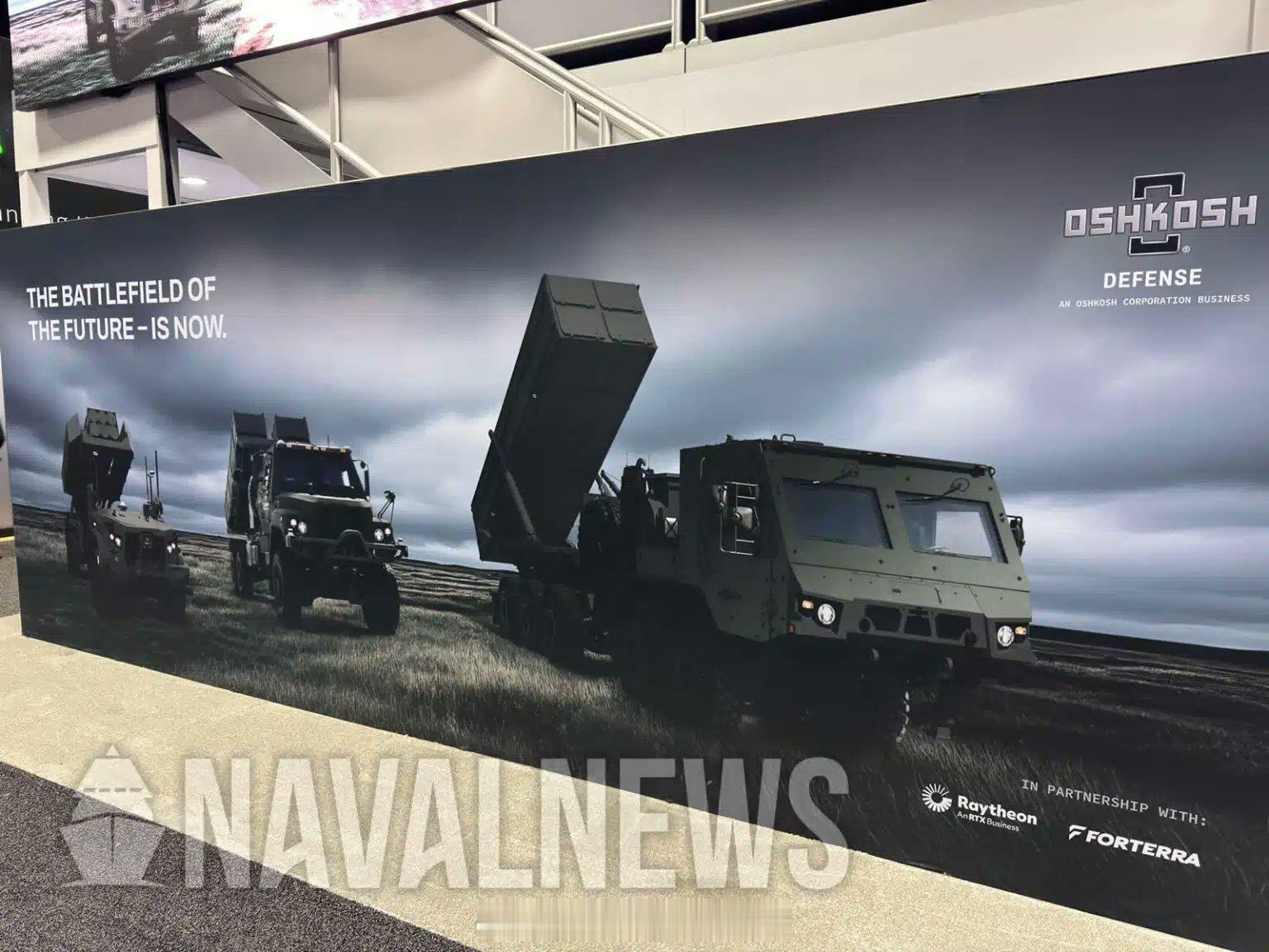 🇺🇸奥什科什 X-MAV 4联装战斧发射车这比MK70+拖车的“堤丰”设计正