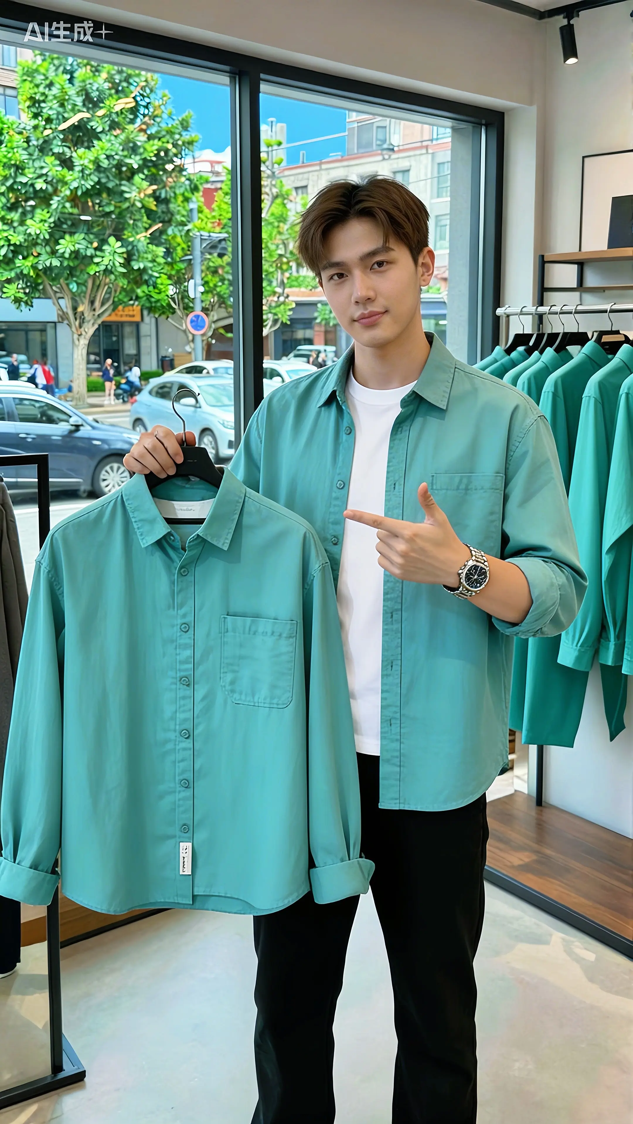 高级感舒适纯棉休闲百搭长袖衬衣