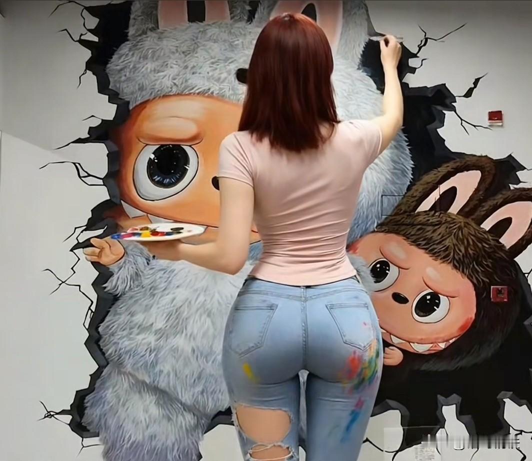 手绘拉布布。
彩绘拉布布 拉布布涂色 
拉布布手绘