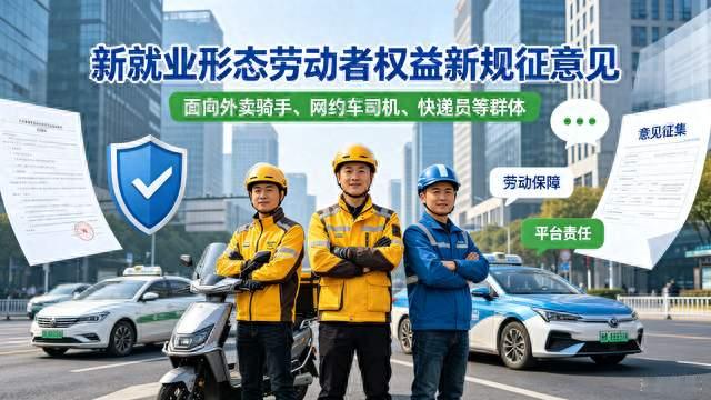 新就业形态劳动者权益新规公开征求意见