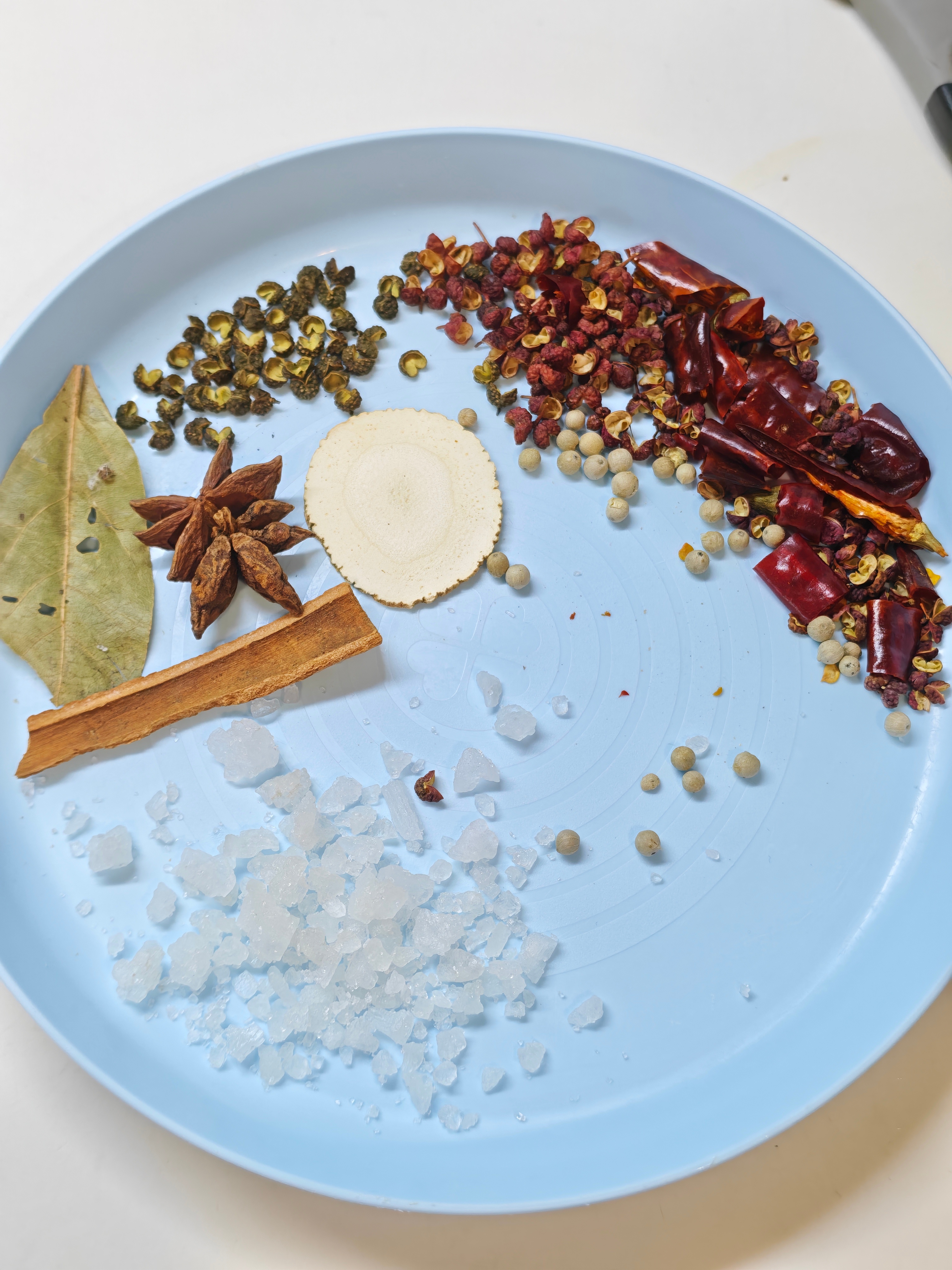 我做盐鸡腿准备的料 