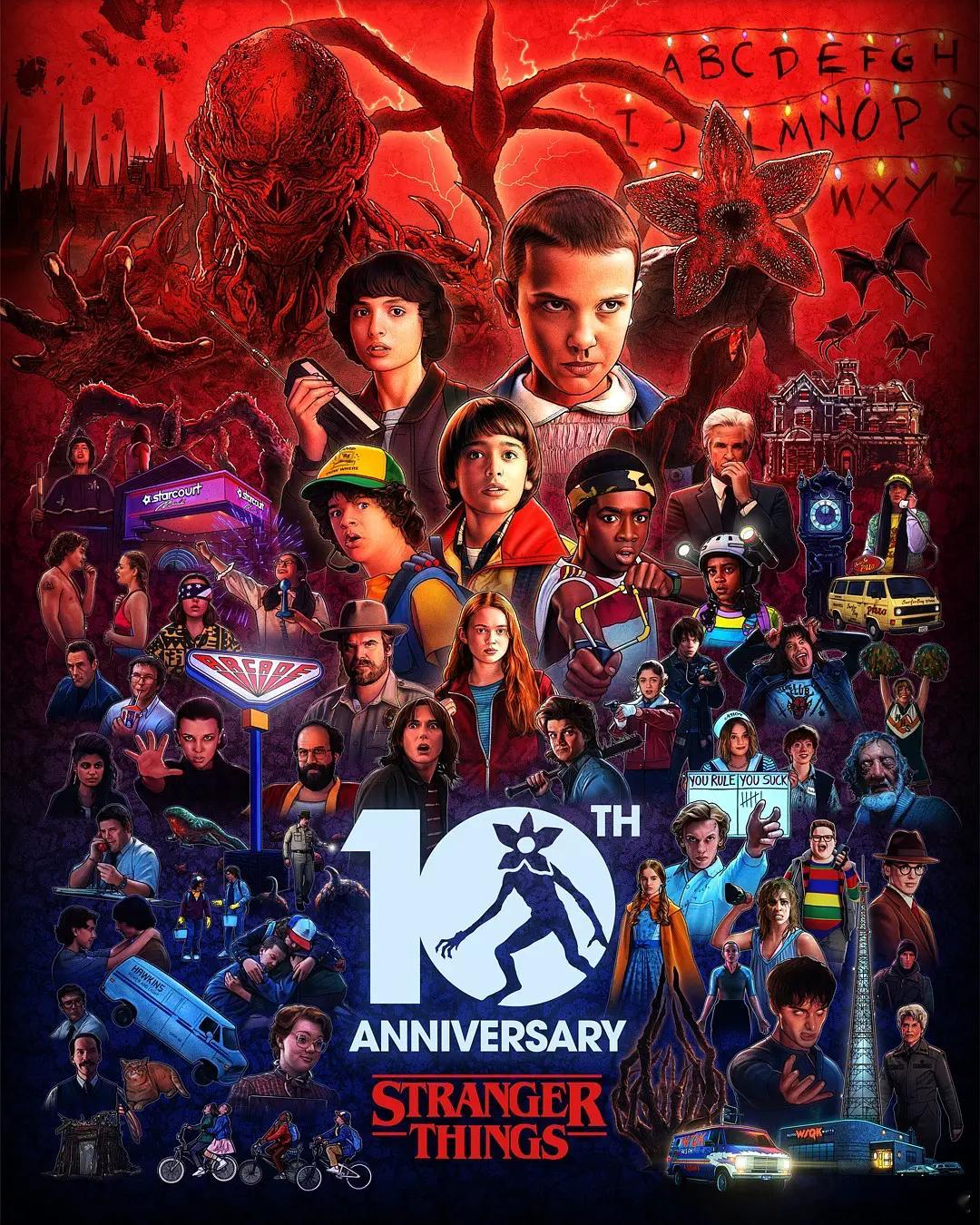 10年前的今天，《怪奇物语》首播。 