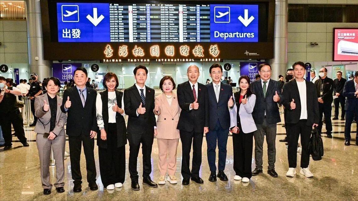 军购预算刚落幕，韩国瑜率跨党派立委走访英法，远走千里躲争议？

5月9日，台立法