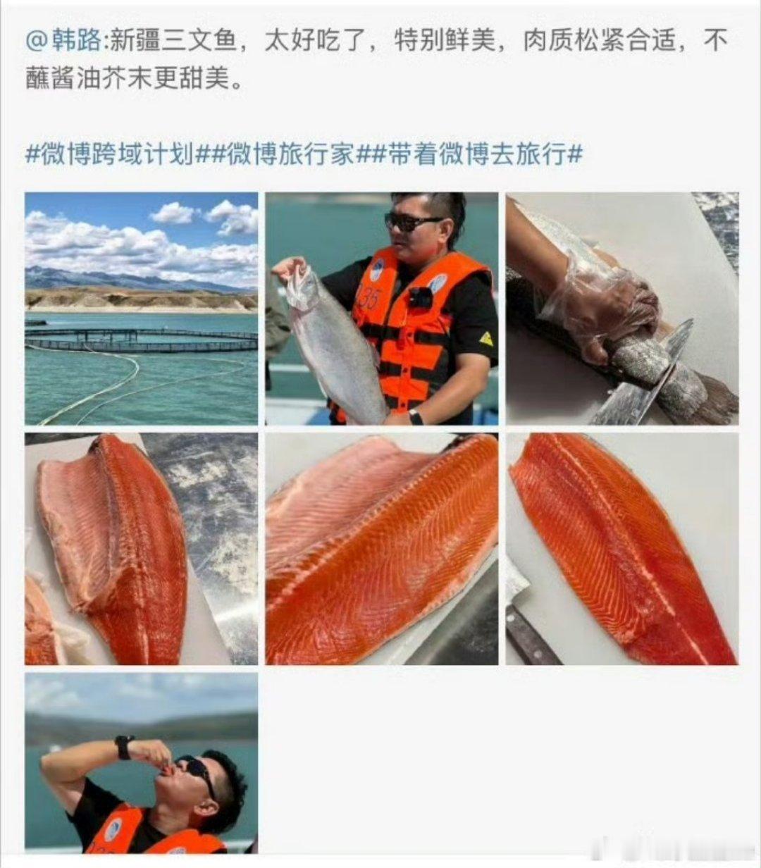 记得为虹鳟生食发视频宣传，引起挺大风波的大家对淡水鱼的安全性如此担忧，大老师吃了
